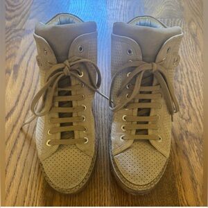 Chanel Leather & Suede Lace Up Hiking Boots!!